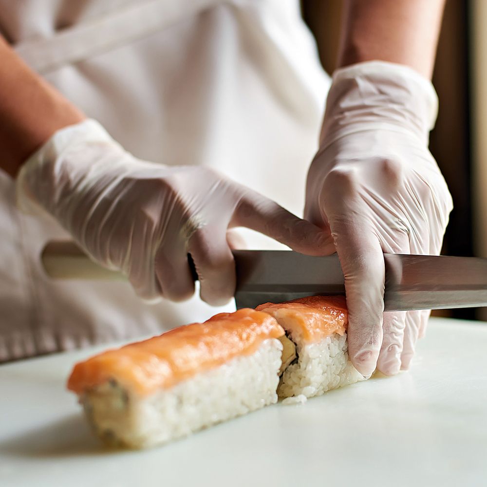 ΓΑΝΤΙ NITRILE SAFEFOOD  ΛΕΥΚΑ ΧΩΡΙΣ ΠΟΥΔΡΑ (250T)