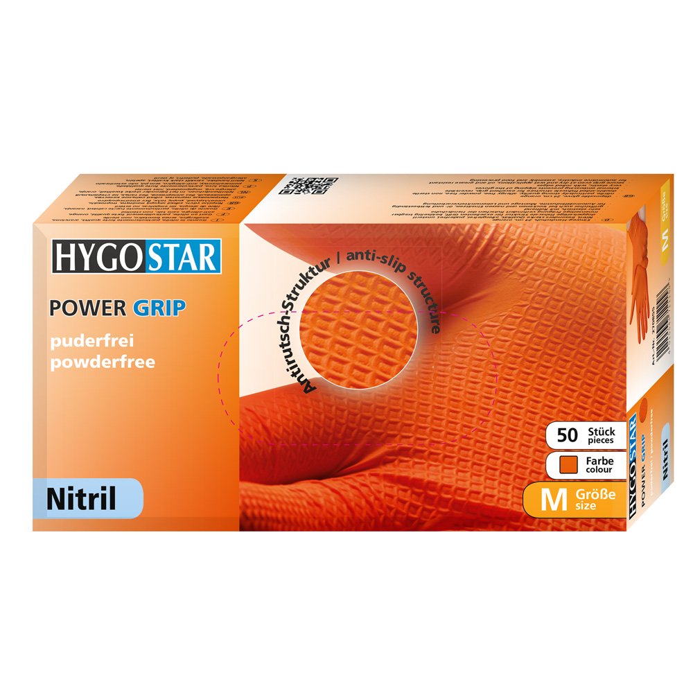 ΓΑΝΤΙ NITRIL PFR POWERGRIP ORANGE (50)